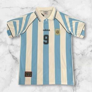 Batistuta #9 Argentina 1996 Soccer Jersey Retro Home - NWT FAST SHIPPING 💯